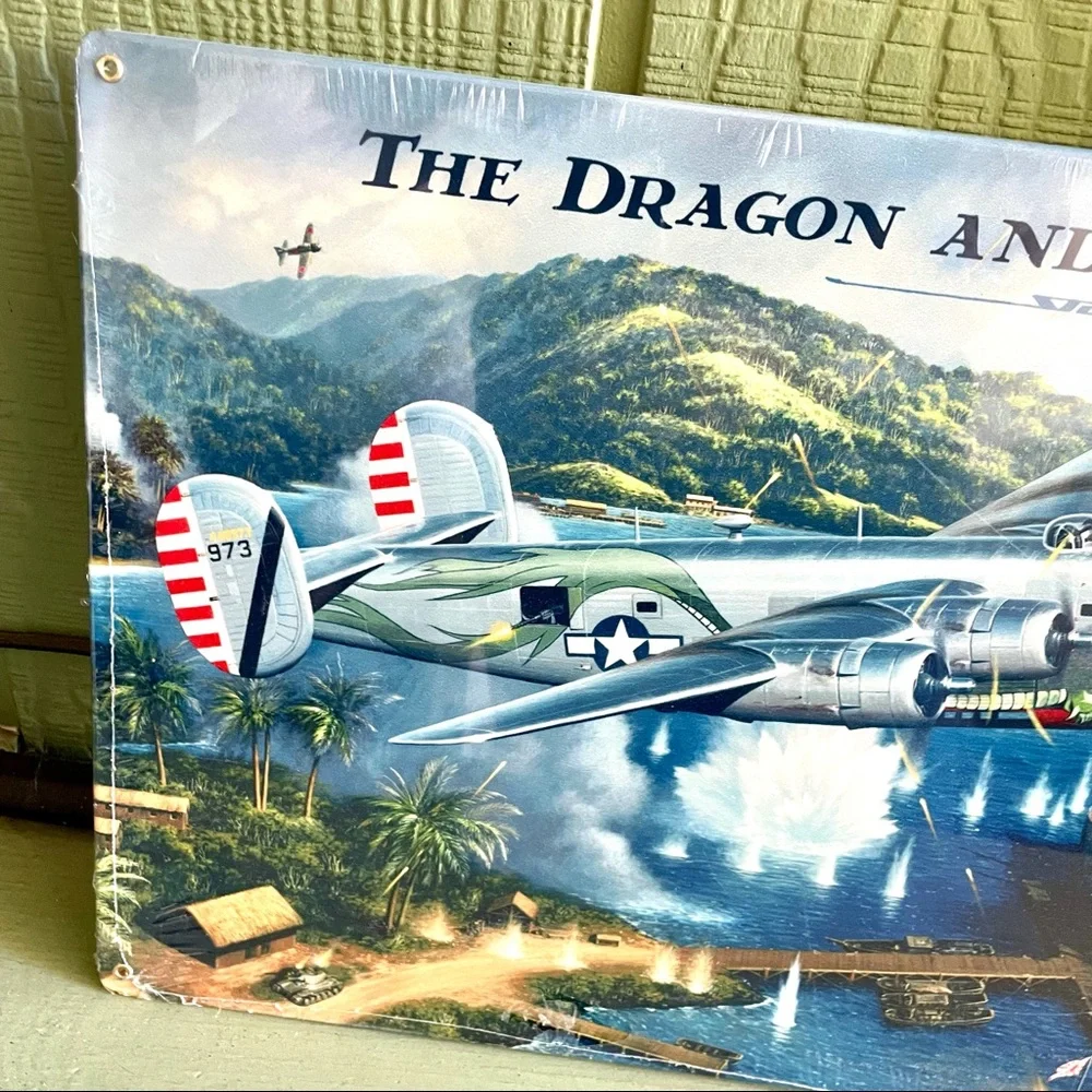 NEW Heavy Duty Steel The Dragon And His Tail Metal Sign
